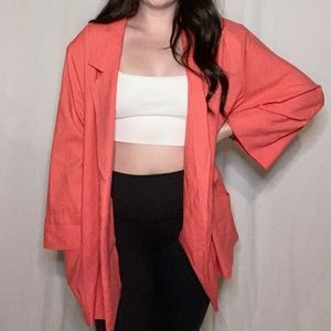Vintage Joanna Plus Coral Blazer